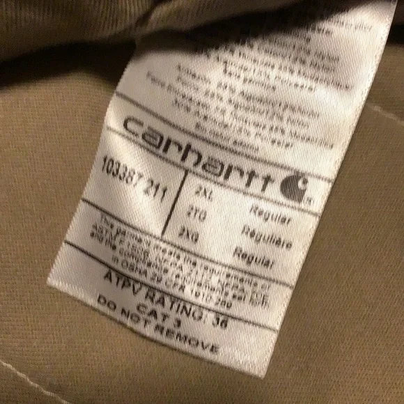 Carhartt Vest Men's 2XL Brown FR Fire Resistant Duck Insulated Workwear Vest - Picture 7 of 9